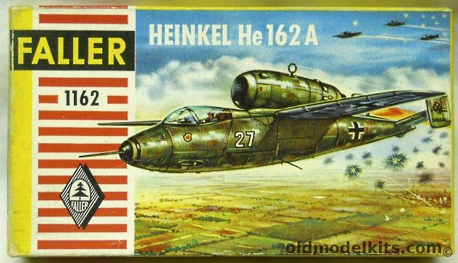 Faller 1/100 Heinkel He-162A, 1162 plastic model kit